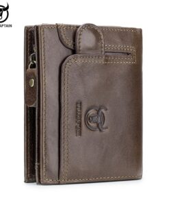 BULLCAPTAIN Leather Men's Rfid Wallet QB 037