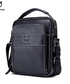 BULLCAPTAIN leather retro zipper Messenger bag men's shoulder bag 888