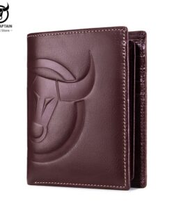 BULLCAPTAIN RFID Mini Card Holder Middle-Aged Men's Leather Wallets QB 0203 H