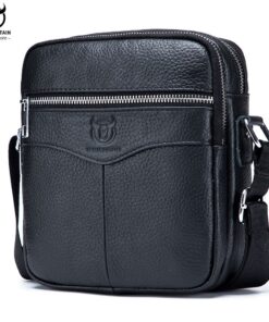 BULLCAPTAIN Men's Shoulder Bag Leather Messenger Mini Multifunctional djb 023