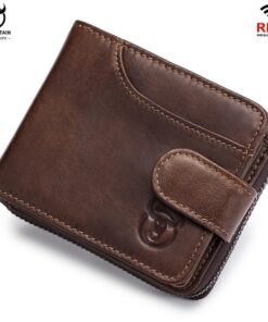 BULLCAPTAIN Business Men's Wallet Leather Wallet QB034