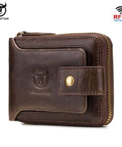 BULLCAPTAIN Men's Wallet Leather Rfid Card QB 231