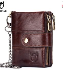 BULLCAPTAIN leather men's chain combination wallet QB 08