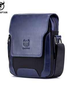 BULLCAPTAIN Man Messenger Bag Leather Shoulder Business Crossbody Casual Bag djb999