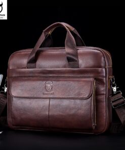 BULLCAPTAIN Men's Bag Leather Briefcase GWB 046