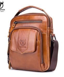 BULLCAPTAIN leather men's shoulder bag Messenger business bolsas 777