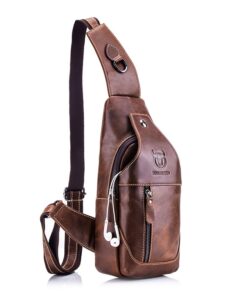 BULLCAPTAIN leather messenger bags men's casual bag xb019