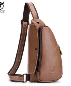 BULLCAPTAIN men's Casual Messenger bag men's headphones chest bags xb125